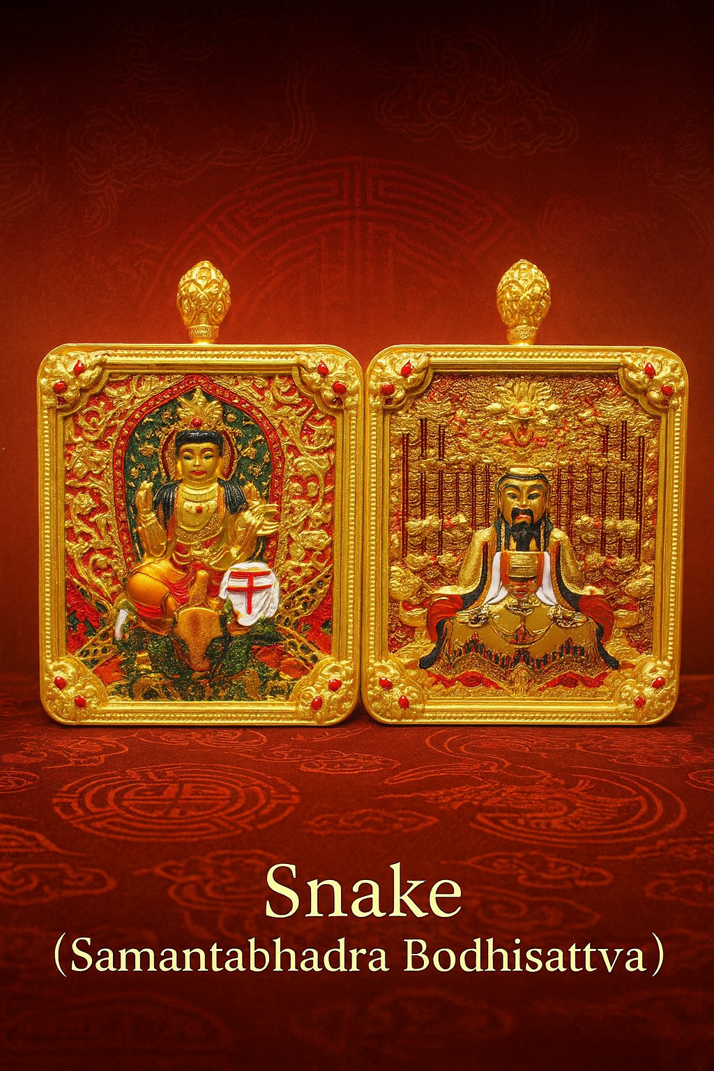 ✨ Snake Zodiac Guardian Talisman – Handcrafted & Taoist Blessed (Samantabhadra Bodhisattva) ✨