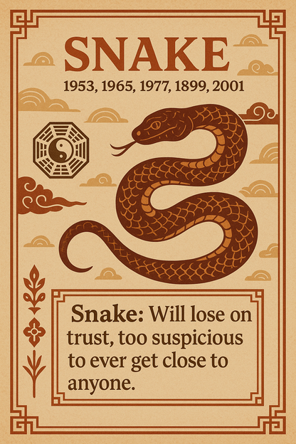 ✨ Snake Zodiac Guardian Talisman – Handcrafted & Taoist Blessed (Samantabhadra Bodhisattva) ✨