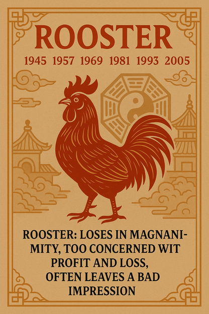 ✨ Chicken Zodiac Guardian Talisman – Handcrafted & Taoist Blessed (Acala Bodhisattva) ✨